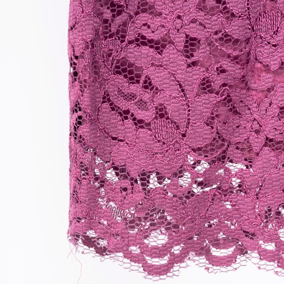 Dolce & Gabbana Pink Lace-Overlay Silk Strapless Midi Dress - Picture 7 of 10